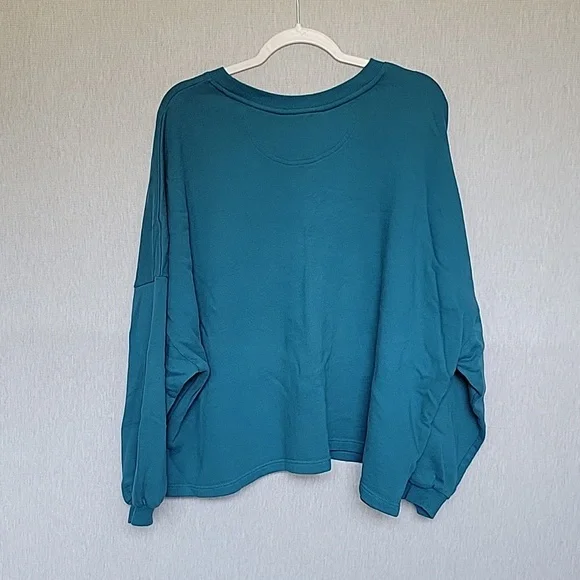 Teal Oversized Sweater - Picture 4 of 6